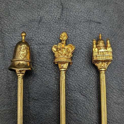 英國復古鍍金茶匙 6 件套,每盒